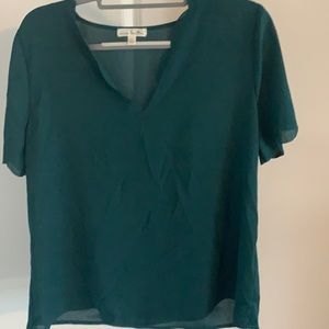 NWOT Forest Green Lightweight Blouse